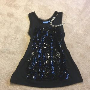 Black Sequin Tank